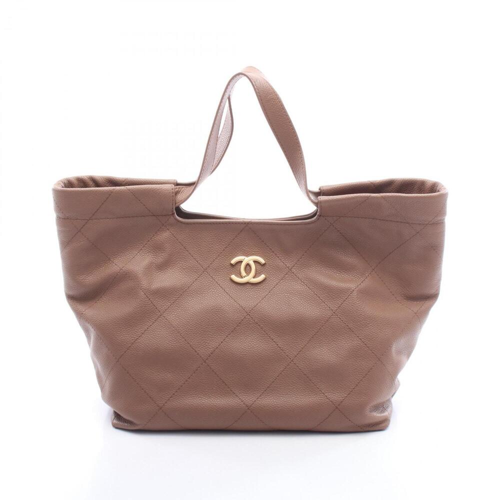 Chanel Matelassé Handbag, Caviar Leather (Grained Calfskin), Women's, Gray
